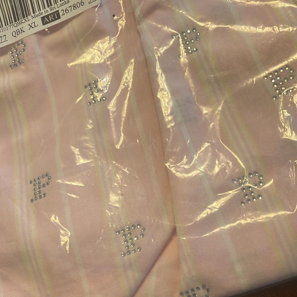 🔥VS Pink ✨bling✨ lounge pajama shorts pjs sleep shorts sz XL NWT - Picture 7 of 9